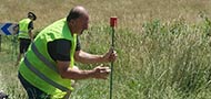 Pose de réflecteurs